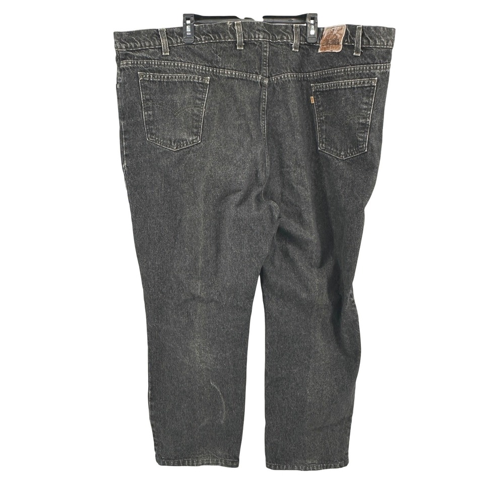 Levi's 540 Jeans Men 54x30 Black Acid Wash Relaxed Fit Vintage Orange Tab USA